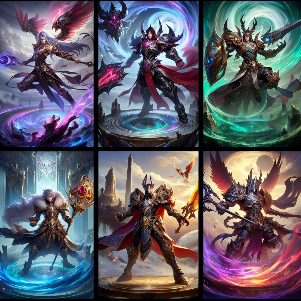 Epic Heroes Unleashed: A Graphic Reflection on Mobile Legends' Iconic Posters